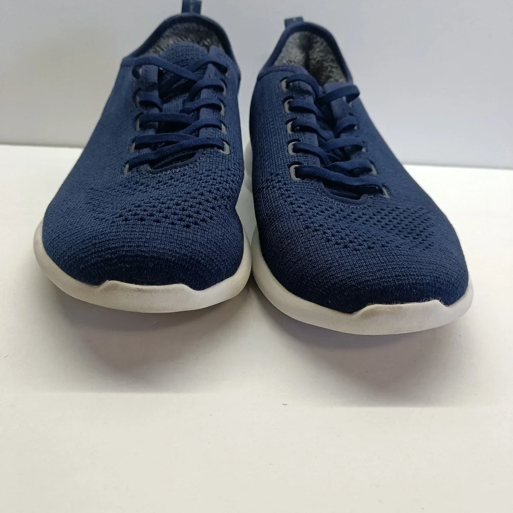 Peter Millar Men's Size 11.5 Blue Knit Athletic Comfort Sneakers‎ MF19EF02